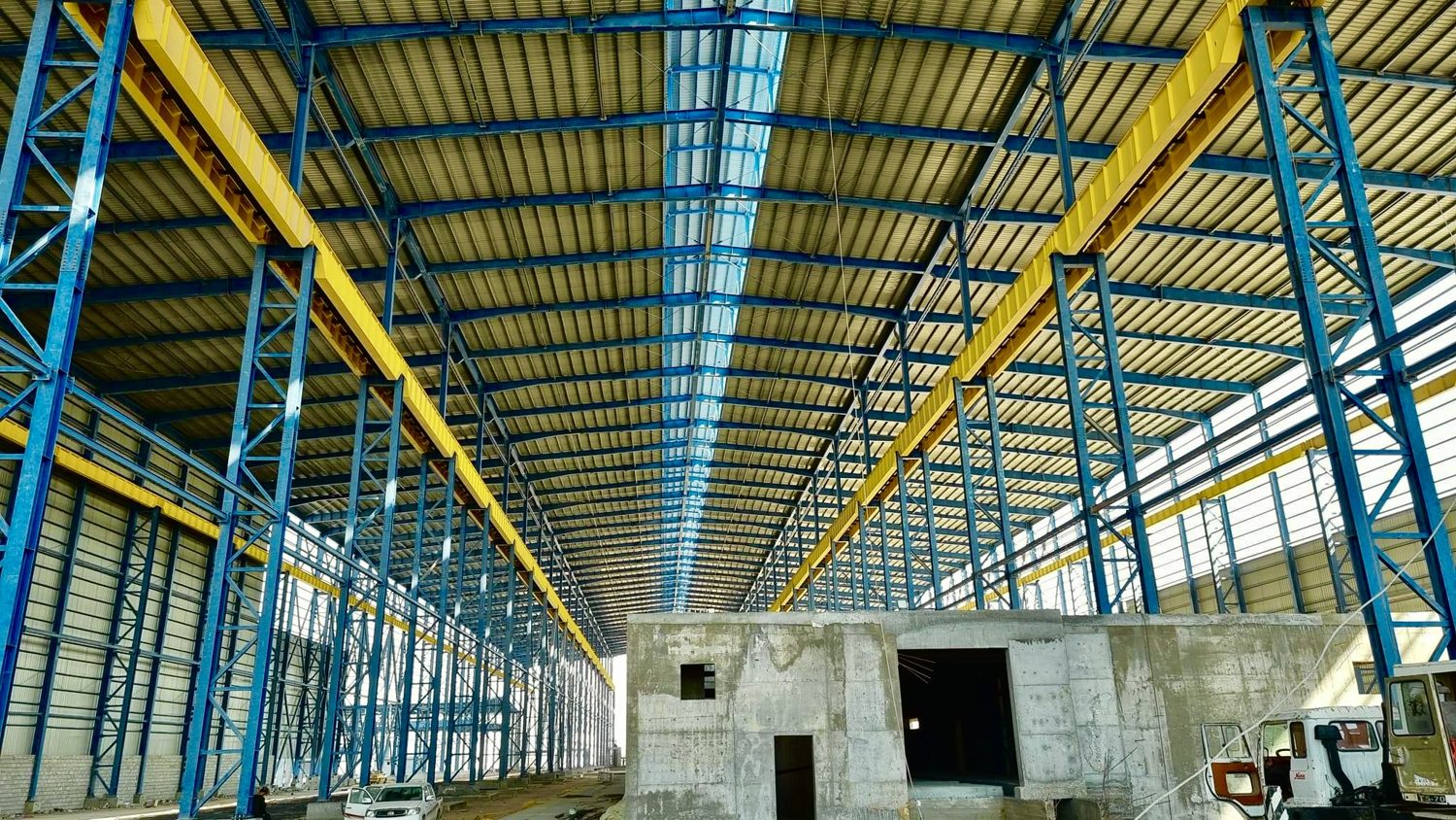 Steel framing at a Mateen Soleh worksite