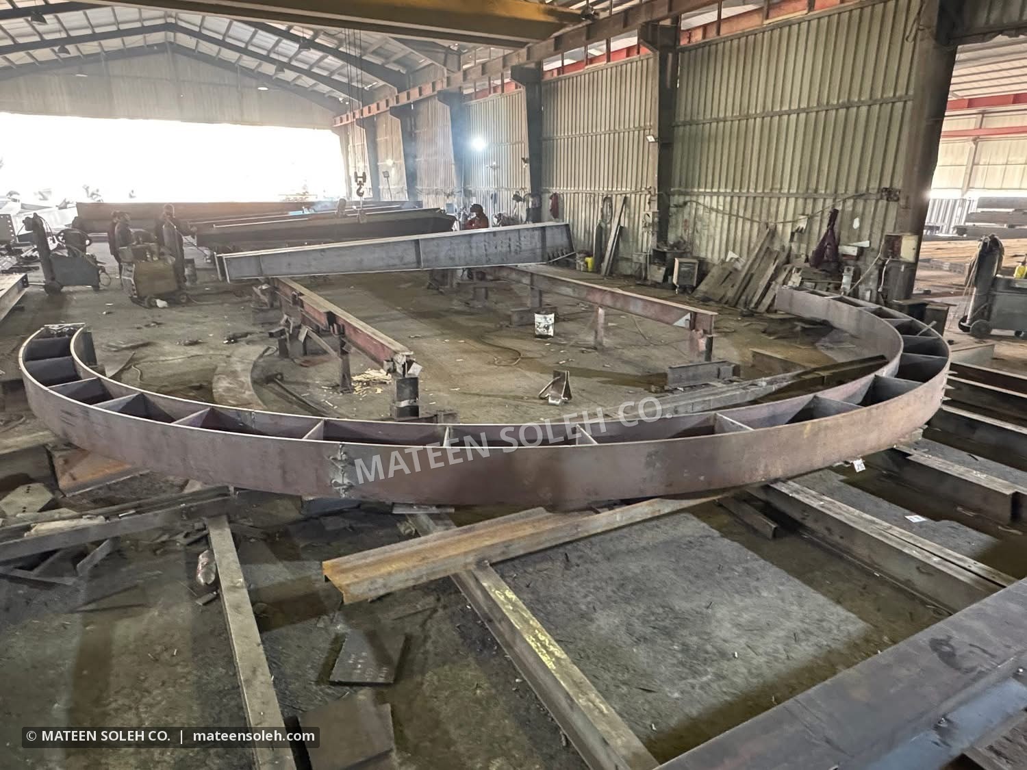 Fabrication of curved steel members